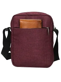 COSMUS STELLA Maroon Polyester 3.5 Ltr Unisex Sling Bag-thumb2