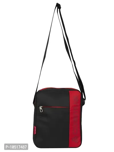 Cosmus Entizo Traveler Sling Bag For 10 inches iPad/Tablet Shoulder Side Sling Bag for Men Black Red-thumb2