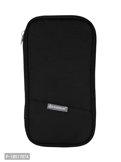 COSMUS Black Polyester Unisex Passport Holder (40051029015)-thumb0