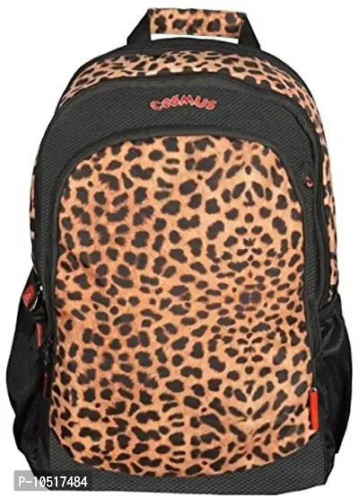 Cosmus Orcus-Cheeta Casual College Backpack - School Bag (Black)-thumb0