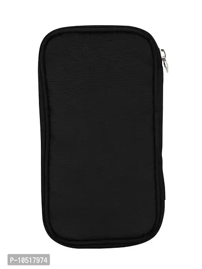 COSMUS Black Polyester Unisex Passport Holder (40051029015)-thumb3