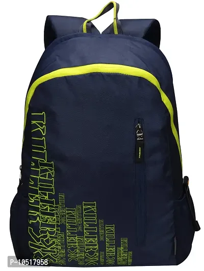 Killer Sprint Casual Water-Resistant Polyester Blue College Backpack-thumb5