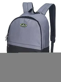 Cosmus Grey, Black & Lime Polyester 24Litres Casual Backpack-thumb2