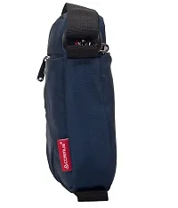 Small Sling Bag for Men - Cosmus Index-Small Bag for Mobile & Wallet - Navy Blue - Red-thumb3