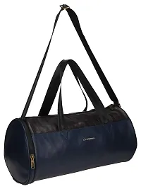 Cosmus Athens Premium Quality Blue Leatherite 22 Litre Gym Bag with Separate Shoe Compartment-thumb1