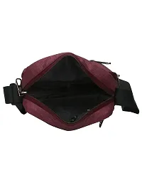 COSMUS STELLA Maroon Polyester 3.5 Ltr Unisex Sling Bag-thumb3