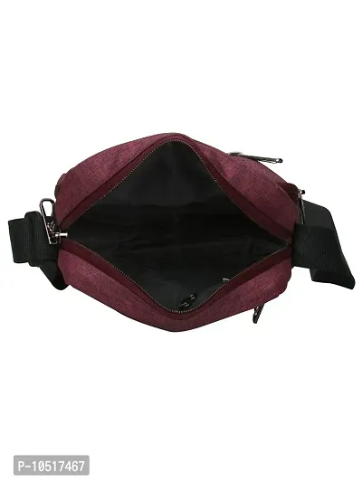 COSMUS STELLA Maroon Polyester 3.5 Ltr Unisex Sling Bag-thumb4