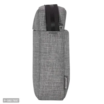 Cosmus Unisex Paris Travel Sling Bag - Grey Water Resistance Polyester Bag with Multiple Pockets and Padded Section for iPad/Tablet-thumb5