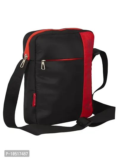 Cosmus Entizo Traveler Sling Bag For 10 inches iPad/Tablet Shoulder Side Sling Bag for Men Black Red