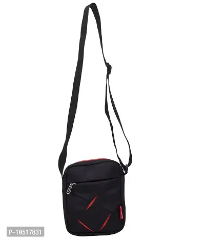 COSMUS Men's Sling Bag (Red & Black)-thumb5