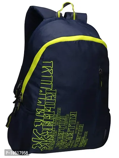 Killer Sprint Casual Water-Resistant Polyester Blue College Backpack-thumb0
