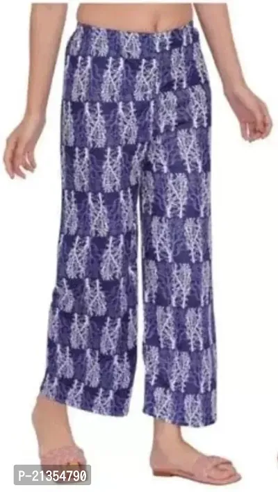 Fancy Cotton Blend Palazzos For Women-thumb0