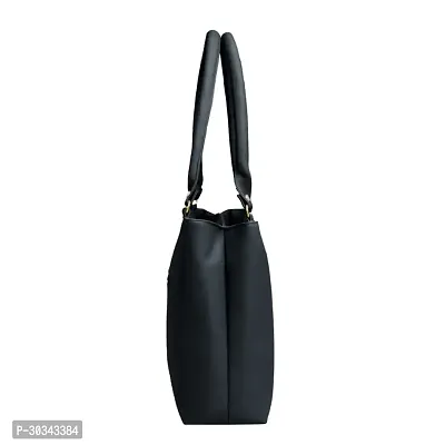 Stylish Black PU Solid Handbags For Women-thumb2