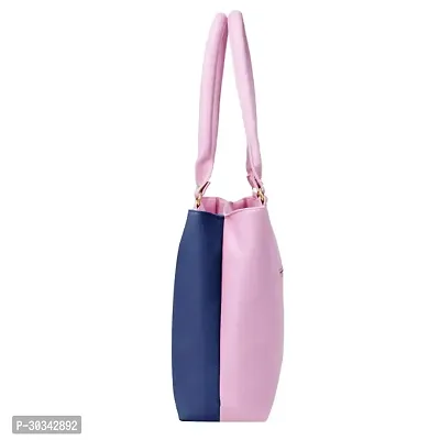 Stylish Pink PU Solid Handbags For Women-thumb5