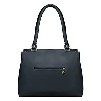 Stylish Black PU Solid Handbags For Women-thumb3