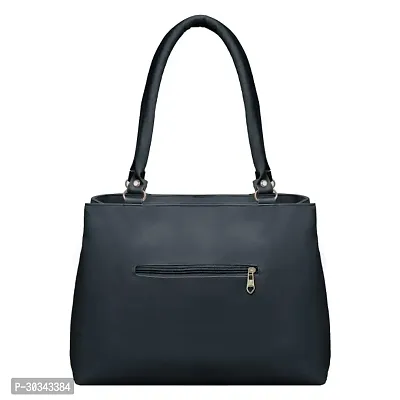 Stylish Black PU Solid Handbags For Women-thumb4