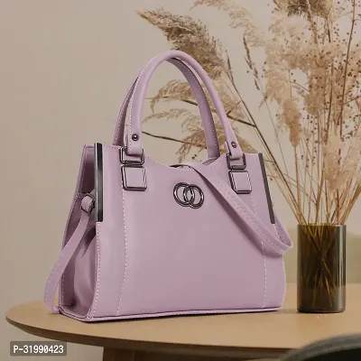 Stylish Solid Hand Bag for Women-thumb0