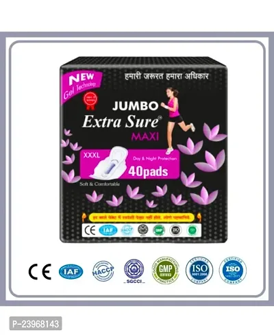 Jumbo Extra Sure DRY Net Top Sheet Pad naturally SOFT extra L 1 Jumbo Packet-thumb2