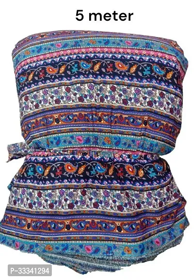 Stylish Multicoloured Crepe Unstitched Dress Material Of 5 Meter-thumb0