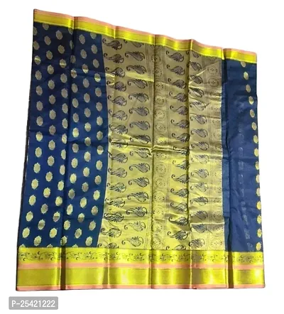 Classic  Silk Cotton Saree with Blouse piece for women-thumb2