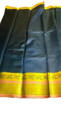 Classic  Silk Cotton Saree with Blouse piece for women-thumb2