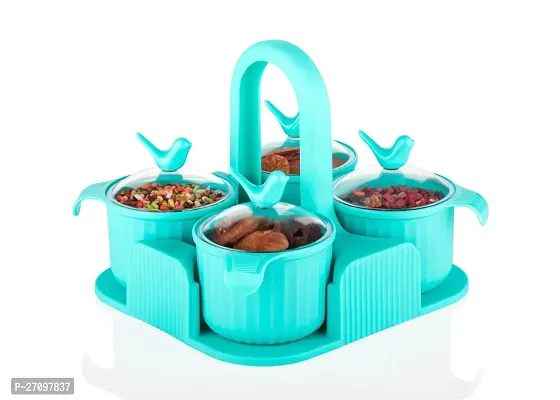 Dry Fruit Box Masala Box Pickel Box 4 Compartment Airtightz Storage Container With Lid-thumb0