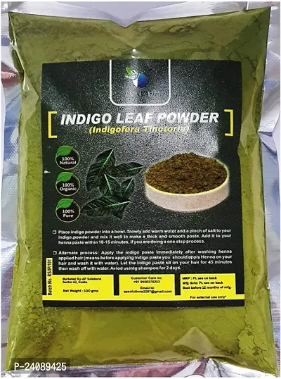 Premium Indigo Leaf Powder Natural Hair Colorant 100 Gm-thumb0
