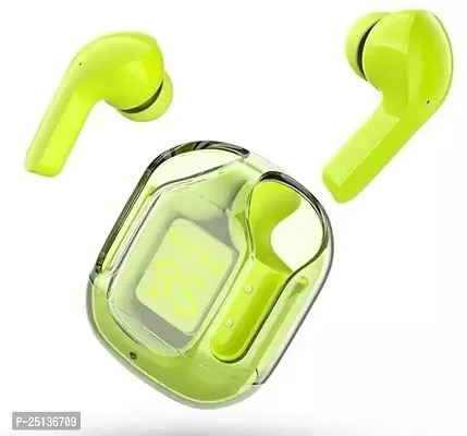 Stylish Green In-Ear Bluetooth Wireless Earbuds-thumb0