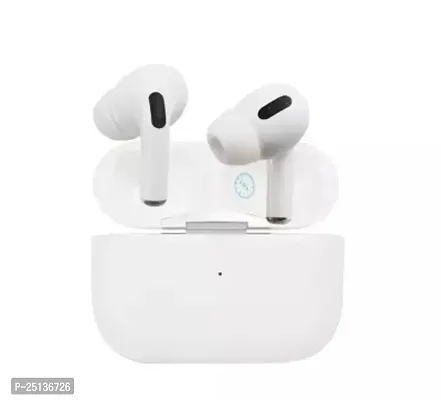 Stylish White In-Ear Bluetooth Wireless Earbuds-thumb0