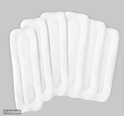 PSF SAKHI 7 Layer White Insert Reusable And Washable Cloth Diaper Liner Pad for Baby Cloth Diaper Pack of 3-thumb0