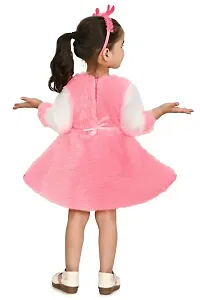 FB Collection Girl's Knee Length Woolen Frock Dress | Beautiful Comfortable Dress for Girls (JK001)-thumb4