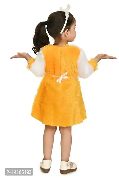 FB Collection Girl's Knee Length Woolen Frock Dress | Beautiful Comfortable Dress for Girls (JK001)-thumb5