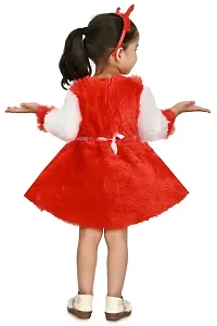 FB Collection Girl's Knee Length Woolen Frock Dress | Beautiful Comfortable Dress for Girls (JK001)-thumb3