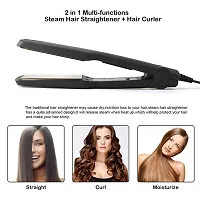 Hair  Straightener Machine  Corded Electric Flat Iron Stylish Hair Straightener For Women Hair Straightenernbsp;nbsp;(Black)-Beauty Appliances For Women.-thumb3