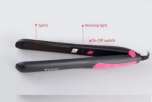 Hair  Straightener Machine  Corded Electric Flat Iron Stylish Hair Straightener For Women Hair Straightenernbsp;nbsp;(Black)-Beauty Appliances For Women.-thumb1