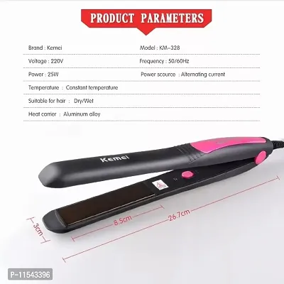 Hair  Straightener Machine  Corded Electric Flat Iron Stylish Hair Straightener For Women Hair Straightenernbsp;nbsp;(Black)-Beauty Appliances For Women.-thumb3