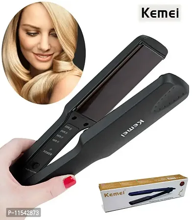 Hair  Straightener Machine  Corded Electric Flat Iron Stylish Hair Straightener For Women Hair Straightenernbsp;nbsp;(Black)-Beauty Appliances For Women.-thumb3