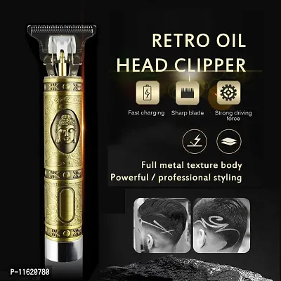 Hair Trimmmer For Mens Cordless Hair Clipper Oil Head Electric Hair Clipper Set T-Blade Trimmer Kit for Home Barber Shop