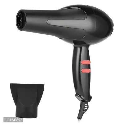 Hair Dryer For Women And Men   Professional Stylish Hot And Cold Dryer   Hair Dryers Compact 1800 Watts With Nozzle (Black)-thumb0