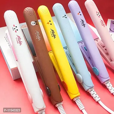 Beauty Appliances  New Mini Women S Beauty Mini Professional Hair Straighteners Temperature Control Flat Iron With Plastic Storage Box (Assorted Colour, 45W)