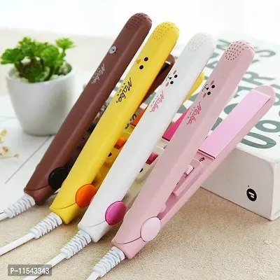 Beauty Appliances  New Mini Women S Beauty Mini Professional Hair Straighteners Temperature Control Flat Iron With Plastic Storage Box (Assorted Colour, 45W)