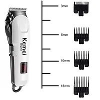 Hair Trimmer For Mens Professional Rechargeable And Cordless Hair Clipper Runtime- 120 Min Trimmer For Men, (White Trimmers)-thumb3