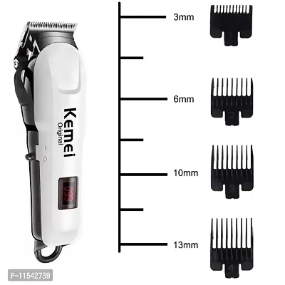 Hair Trimmer For Mens Professional Rechargeable And Cordless Hair Clipper Runtime- 120 Min Trimmer For Men, (White Trimmers)-thumb4