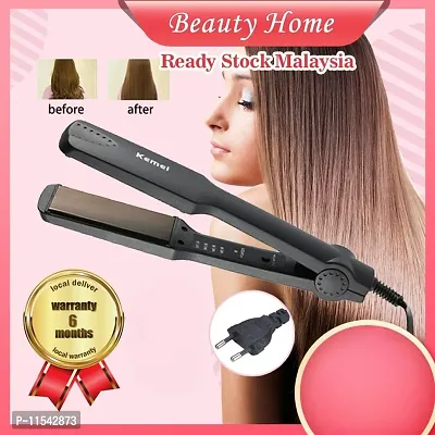 Hair  Straightener Machine  Corded Electric Flat Iron Stylish Hair Straightener For Women Hair Straightenernbsp;nbsp;(Black)-Beauty Appliances For Women.