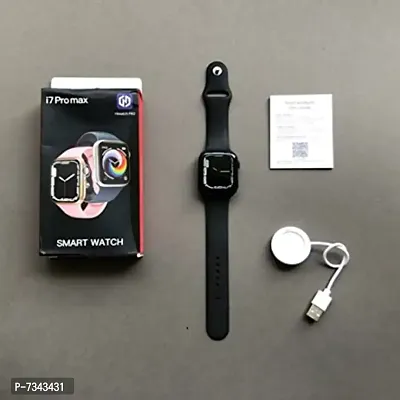 Stylish I7 Pro Max Smart Watch With Bluetooth Calling Activity Tracker Black 1Pc-thumb0