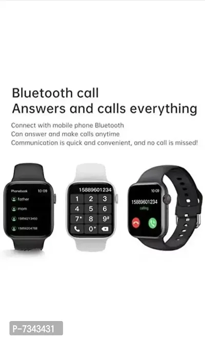 Stylish I7 Pro Max Smart Watch With Bluetooth Calling Activity Tracker Black 1Pc-thumb4