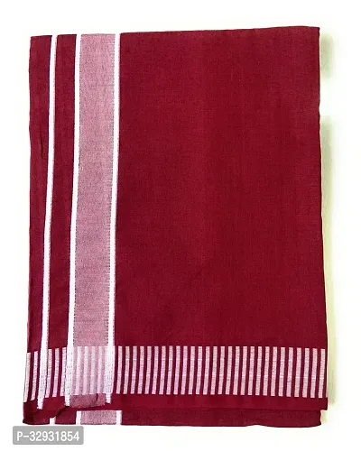 Stylish Maroon Cotton Blend Dhotis For Men