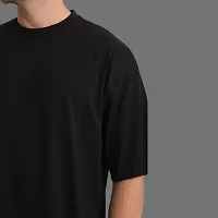 Stylish Cotton Solid Oversize T-Shirt for Men-thumb2