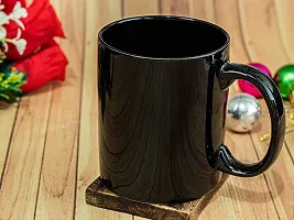 TMF Black Color Glossy Finish Milk & Coffee Mug (1 Mug)-thumb1