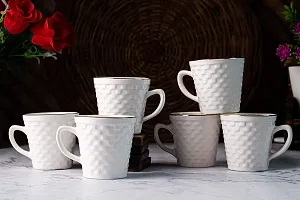 TMF Fine Bone China Tea Cup Set of 6-thumb2